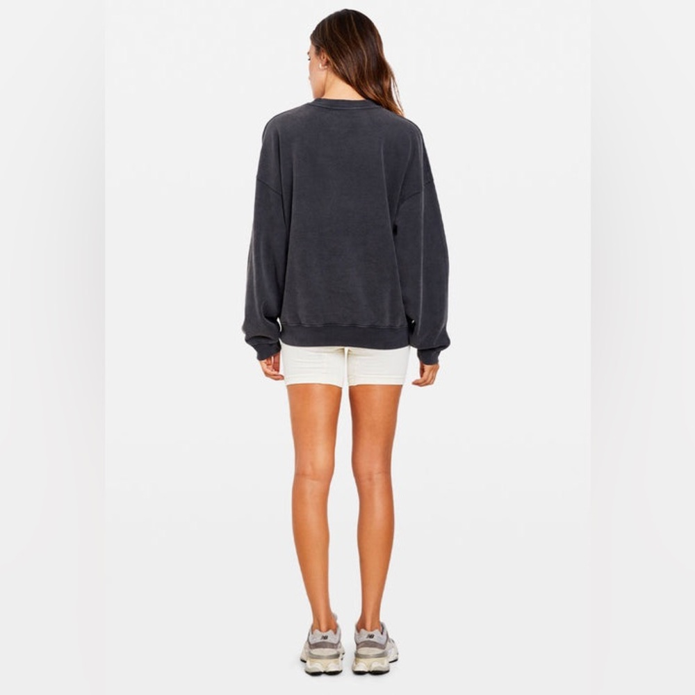 SOLD Anine Bing Harvey Crew Neck Butterfly in Washed Black Grey size M - Picture 13 of 15